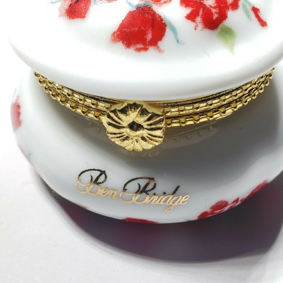 Ben Bridge Porcelain Ring Pill Trinket Box 2005 - Picture 11 of 12